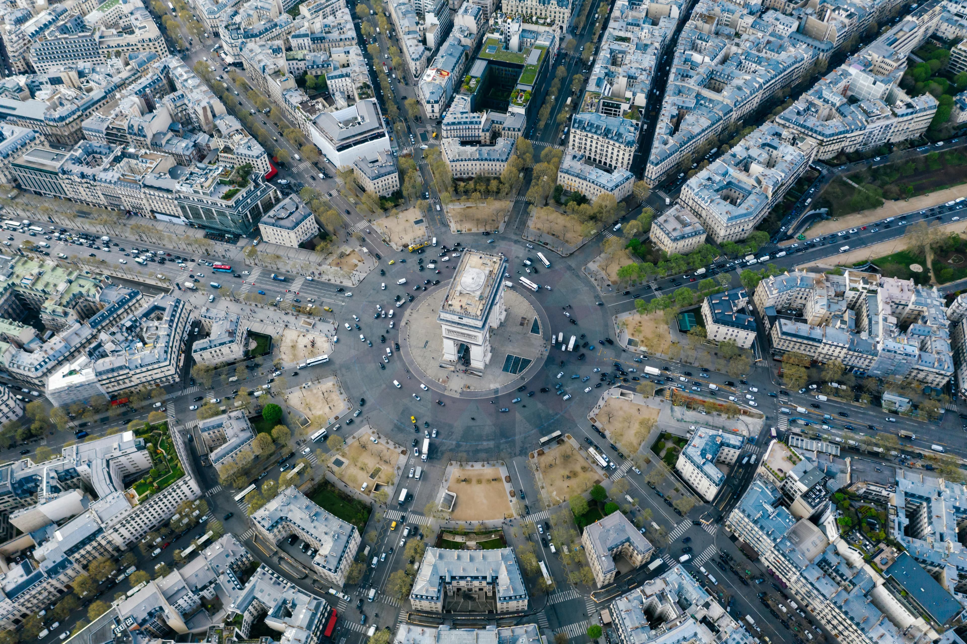The Eiffel Tower in Paris.